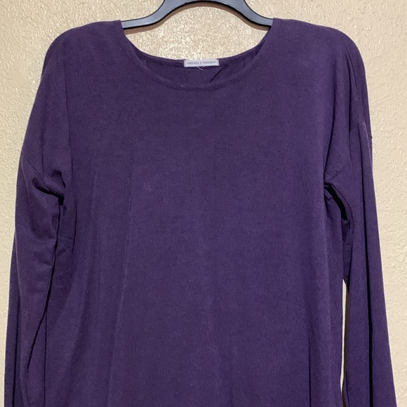 Threads 4 Thought Top Sweatshirt Sweater M Purple SOFT Stretch Modal Spandex - Picture 3 of 14